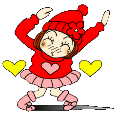 ひま子ちゃん６８ ニット帽で冬の挨拶編