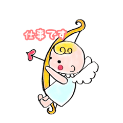 よく使う癒し系天使のスタンプ