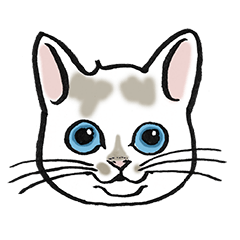 「ほんやのねこ」こはるのスタンプ