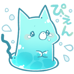 ぷるぷるねこさんスタンプ２