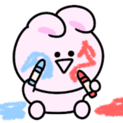 ちょっと疲れたシュールなミニうさぎ