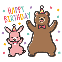 毎日使えるかわいい動物園スタンプ