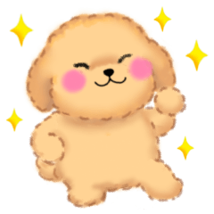 かわいいトイプードル❤️スタンプ