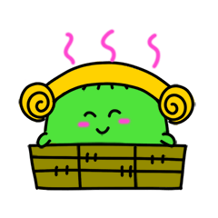 Special of green dumplings