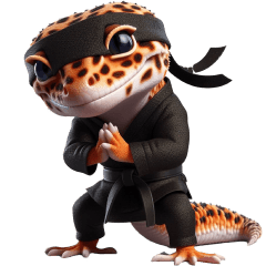 人間みたいなレオパ【変装編】