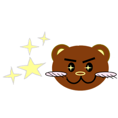 表情くまちゃんスタンプ