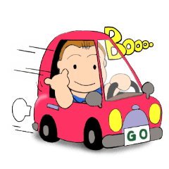 楽しい男性スタンプ