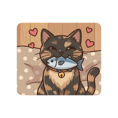 サビ猫 スタンプ