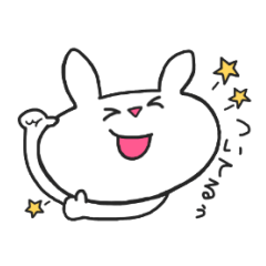 ついてるうさぎ
