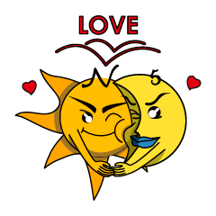 太陽と月の良いパートナー