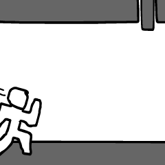 動くラクガキ三角形