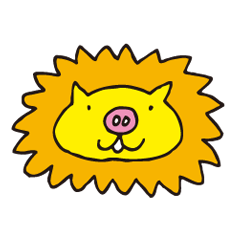 毎日使える★癒し系「ライオン」スタンプ！