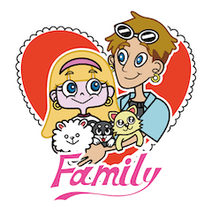 ゆたせなファミリースタンプ♡