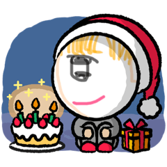 日常生活イケ女クリぼっちスタンプ