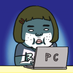 激しく動く！憎めないブス【文字なし】