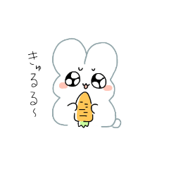 ゆるすぎる♡うさぎさん