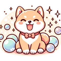 柴犬の可愛いスタンプ。。