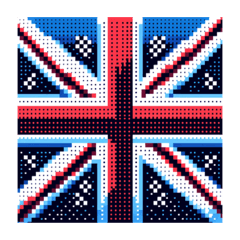 ドット国旗スタンプ