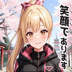 ダウンを着た女の娘の使いやすく送りやすい