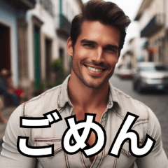 爽やか外国人男性