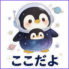 Q版宇​​宙ペンギン