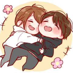 大切な人と使えるスタンプ ！きゅー！