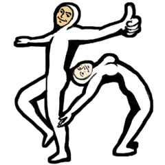 でかモジ夫&でかモジ子