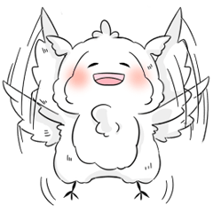 すこやかフクロウスタンプ