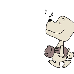 動く！ゆるい犬キャラ [ジロゴン] スタンプ