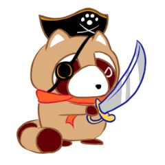 レッサーパンダ海賊　たぬんく