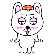 耳が短いけどウサギです。うさぎとキノコ