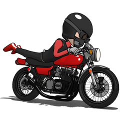 ネイキッドバイクに乗るライダー2