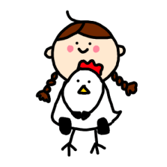 ニワトリ飼いの少女