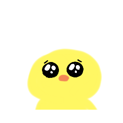 ゆるゆるなひよこのスタンプ
