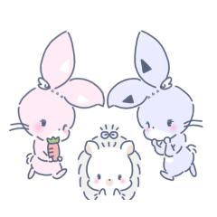 ゆめぎ ⧒ うさぎ スタンプ