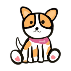 Buddy & Lucky dog stickers