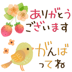 動くfleurs et fruits♡コンパクトスタンプ