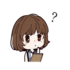 funny short hair girl