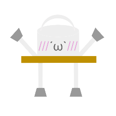 食缶マンのスタンプ