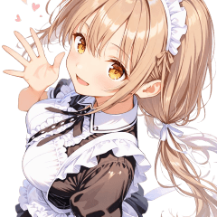 元気いっぱい♪王道メイドの感情スタンプ