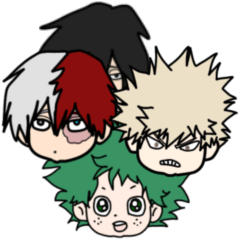 ヒロアカ顔スタンプ