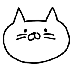 ゆるいしろねこ