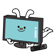 電気屋さんの家電アニマルスタンプ