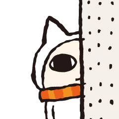 ネコスケ先輩とカエル