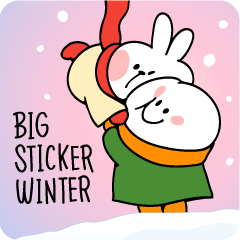 ビッグスタンプ　あまうさちゃんたちのふゆ