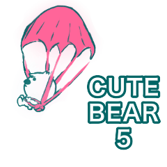 ふんわり無表情のゆるーいツキノワグマ！５