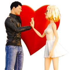 ゴージャスなカップルが生きてくる