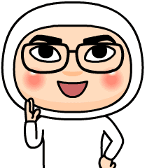 白タイツ55号★アバタースタンプ+メガネ