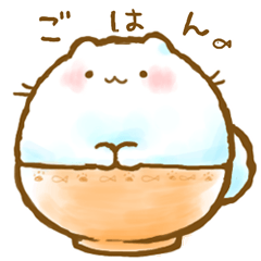 ふわっとにゃんこ。