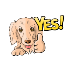 ダックスフンド擬人化スタンプ(日常編)